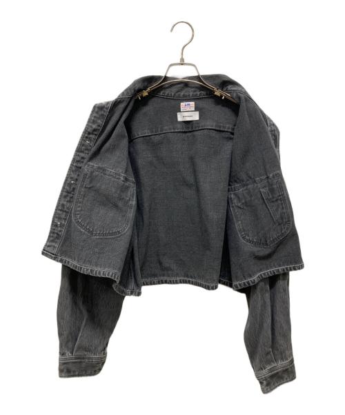 LEE（リー）LEE (リー) MIESROHE (ミースロエ) ショート丈デニムシャツ グレー サイズ:SIZE FREEの古着・服飾アイテム