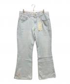 ERL×LEVI'Sイーアールエル×リーバイス）の古着「スリットブーツカットデニムパンツ」｜サックスブルー