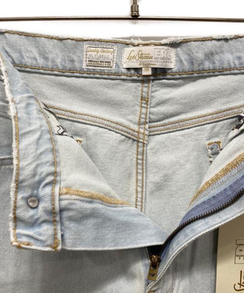 ERL（イーアールエル）ERL (イーアールエル) LEVI'S (リーバイス) スリットブーツカットデニムパンツ サックスブルー サイズ:38 未使用品の古着・服飾アイテム