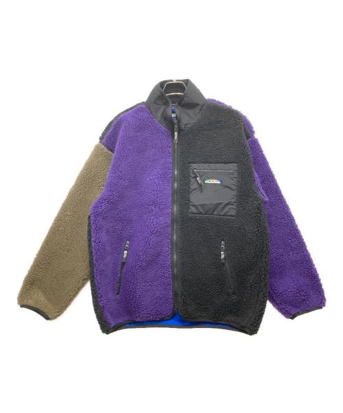 Manastash（マナスタッシュ）Manastash (マナスタッシュ) マウントゴリラ ジャケットフリース パープル×ブラック サイズ:SIZE XL 未使用品の古着・服飾アイテム