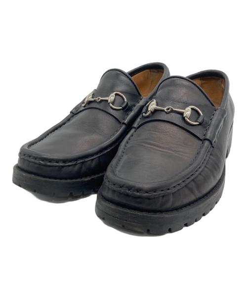GUCCI（グッチ）GUCCI (グッチ) ホースビットローファー ブラック サイズ:SIZE 7の古着・服飾アイテム