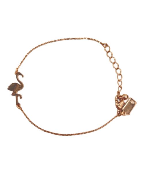 Kate Spade（ケイトスペード）Kate Spade (ケイトスペード) チェーンブレスレット ピンクゴールドの古着・服飾アイテム