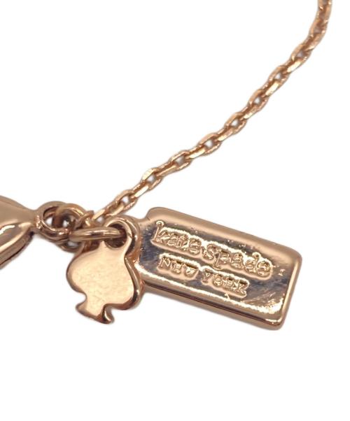 Kate Spade（ケイトスペード）Kate Spade (ケイトスペード) チェーンブレスレット ピンクゴールドの古着・服飾アイテム