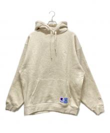Champion（チャンピオン）の古着「フーデッドスウェットシャツ」｜オートミール