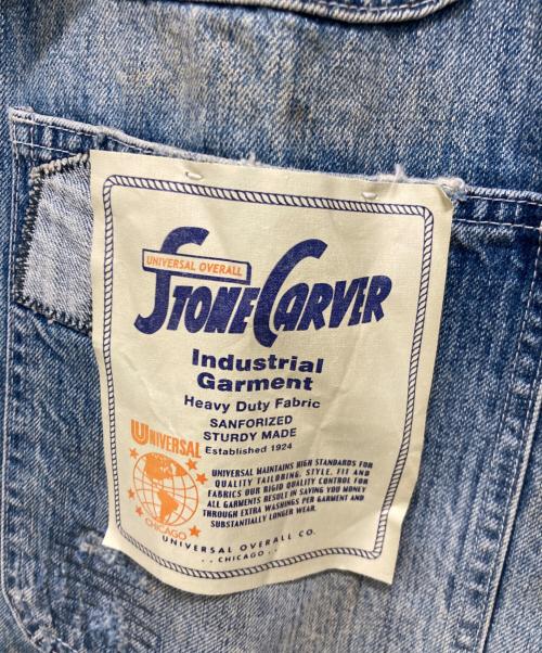 UNIVERSAL OVERALL（ユニバーサルオーバーオール）UNIVERSAL OVERALL (ユニバーサルオーバーオール) 12.75oz CONE DENIM REMAKE COVERALL インディゴ サイズ:Mサイズ 未使用品の古着・服飾アイテム
