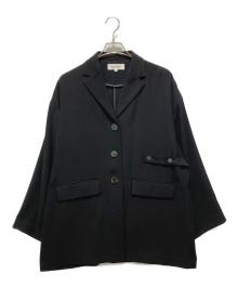 ENFOLD（エンフォルド）の古着「ワイドBOXジャケット」｜ブラック