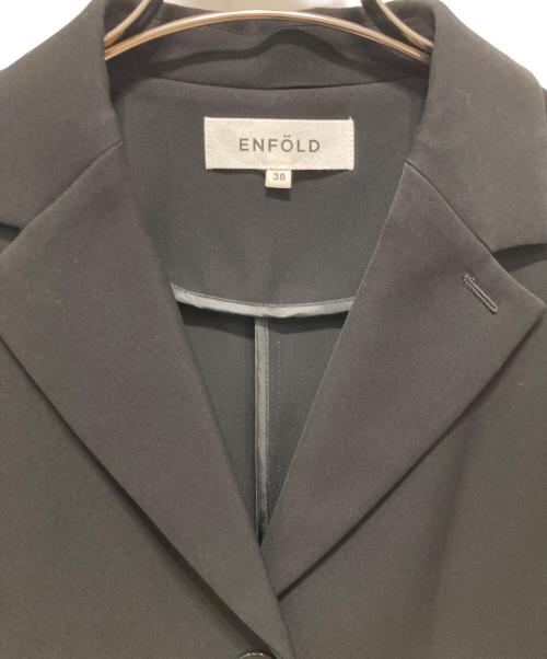 ENFOLD（エンフォルド）ENFOLD (エンフォルド) ワイドBOXジャケット ブラック サイズ:38の古着・服飾アイテム