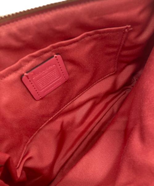 COACH（コーチ）COACH (コーチ) クロスボディショルダーバッグ ベージュ×ピンクの古着・服飾アイテム