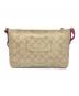 COACH (コーチ) クロスボディショルダーバッグ ベージュ×ピンク：6000円