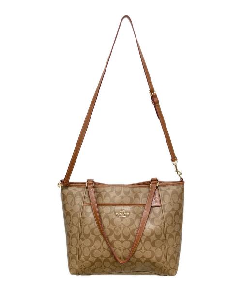 COACH（コーチ）COACH (コーチ) 2WAYショルダーバッグ ブラウンの古着・服飾アイテム