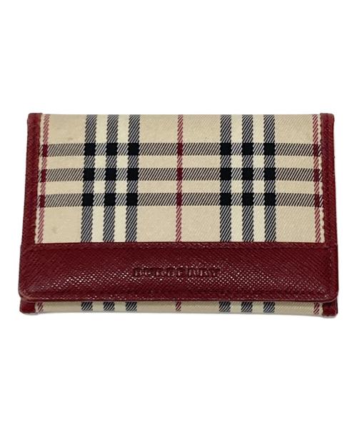 BURBERRY（バーバリー）BURBERRY (バーバリー) カードケース ベージュ×ブラウンの古着・服飾アイテム