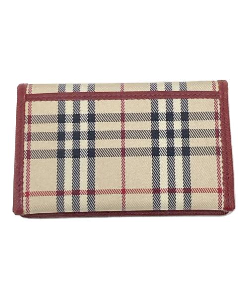 BURBERRY（バーバリー）BURBERRY (バーバリー) カードケース ベージュ×ブラウンの古着・服飾アイテム