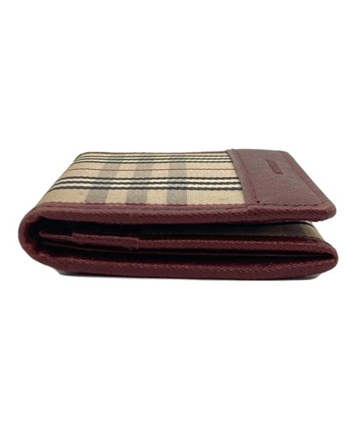 BURBERRY（バーバリー）BURBERRY (バーバリー) カードケース ベージュ×ブラウンの古着・服飾アイテム