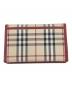BURBERRY (バーバリー) カードケース ベージュ×ブラウン：8000円