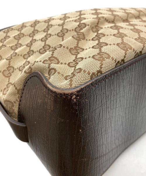 GUCCI（グッチ）GUCCI (グッチ) キャンバストートバッグ ブラウンの古着・服飾アイテム