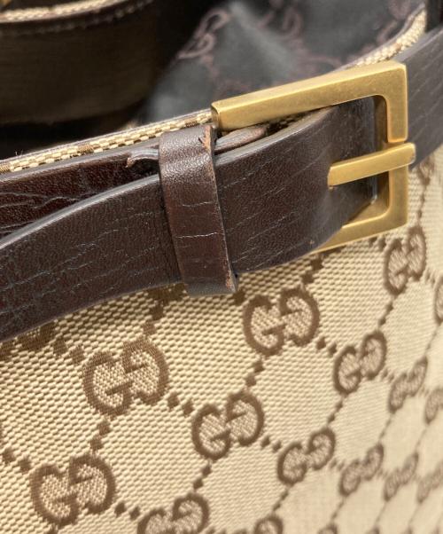 GUCCI（グッチ）GUCCI (グッチ) キャンバストートバッグ ブラウンの古着・服飾アイテム