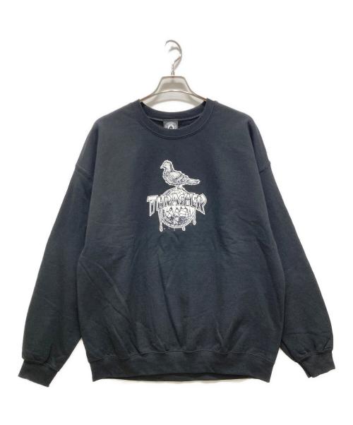 THRASHER（スラッシャー）THRASHER (スラッシャー) クルーネックスウェット ブラック サイズ:XLサイズ 未使用品の古着・服飾アイテム