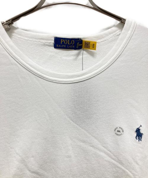 POLO RALPH LAUREN（ポロ・ラルフローレン）POLO RALPH LAUREN (ポロ・ラルフローレン) スパテリースウェットシャツ ホワイト サイズ:XXLサイズ 未使用品の古着・服飾アイテム