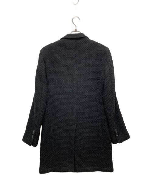 Lubiam（ルビアム）Lubiam (ルビアム) ワッフルコート ブラック サイズ:44の古着・服飾アイテム