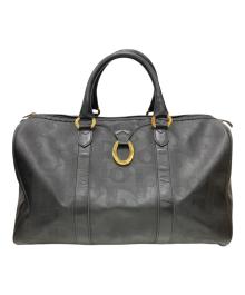 Christian Dior（クリスチャン ディオール）の古着「ボストンバッグ」｜ブラック×ゴールド