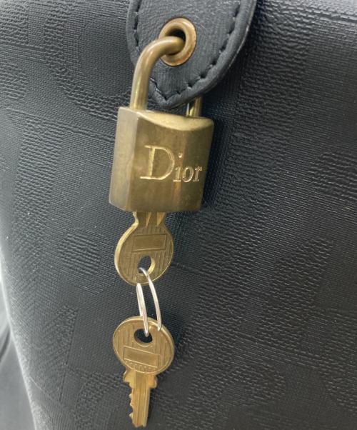 Christian Dior（クリスチャン ディオール）Christian Dior (クリスチャン ディオール) ボストンバッグ ブラック×ゴールドの古着・服飾アイテム