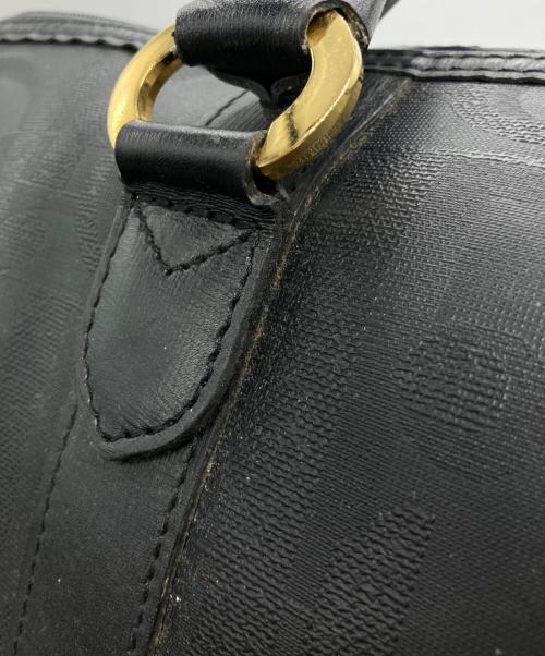 Christian Dior（クリスチャン ディオール）Christian Dior (クリスチャン ディオール) ボストンバッグ ブラック×ゴールドの古着・服飾アイテム