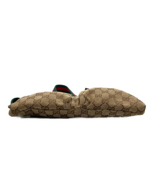 GUCCI（グッチ）GUCCI (グッチ) ウエストポーチ/GGキャンバス ブラウン×ベージュの古着・服飾アイテム