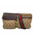GUCCI（グッチ）の古着「ウエストポーチ/GGキャンバス」｜ブラウン×ベージュ
