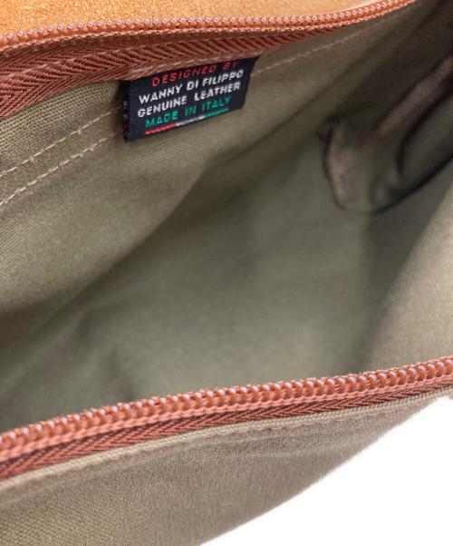 IL BISONTE（イル ビゾンテ）IL BISONTE (イル ビゾンテ) ショルダーバッグ ブラウン×グリーンの古着・服飾アイテム