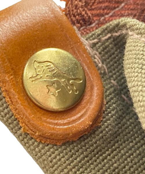 IL BISONTE（イル ビゾンテ）IL BISONTE (イル ビゾンテ) ショルダーバッグ ブラウン×グリーンの古着・服飾アイテム