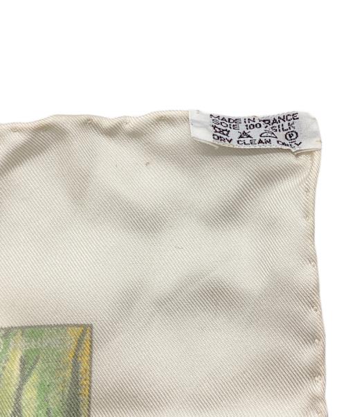 HERMES（エルメス）HERMES (エルメス) シルクスカーフ レッド×グリーンの古着・服飾アイテム