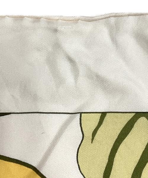 HERMES（エルメス）HERMES (エルメス) シルクスカーフ レッド×グリーンの古着・服飾アイテム