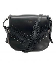 DIESEL（ディーゼル）の古着「レザーショルダーバッグ」｜ブラック