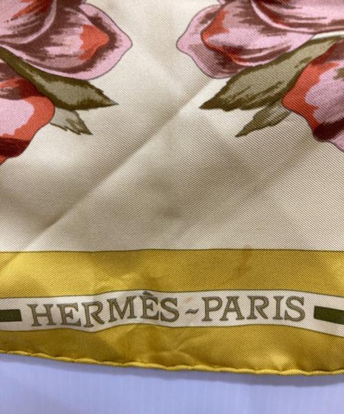 HERMES（エルメス）HERMES (エルメス) シルクスカーフ イエローの古着・服飾アイテム