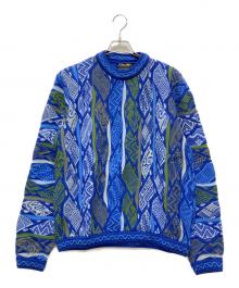 Coogi（クージー）の古着「3Dニット」｜ブルー×グリーン