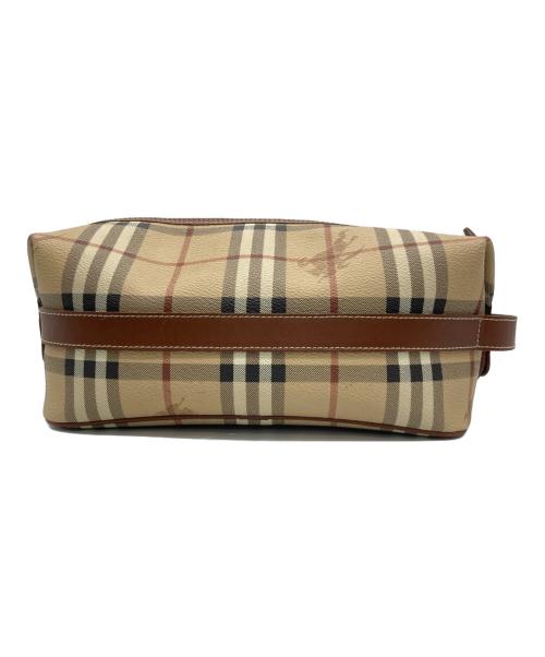 Burberry's（バーバリーズ）Burberry's (バーバリーズ) ノバチェック ハンドバッグ ベージュ×ブラウンの古着・服飾アイテム