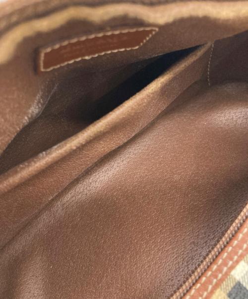 Burberry's（バーバリーズ）Burberry's (バーバリーズ) ノバチェック ハンドバッグ ベージュ×ブラウンの古着・服飾アイテム