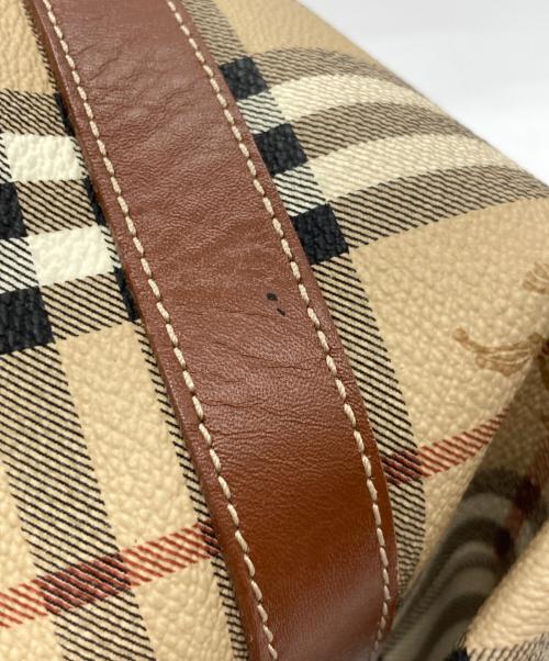 Burberry's（バーバリーズ）Burberry's (バーバリーズ) ノバチェック ハンドバッグ ベージュ×ブラウンの古着・服飾アイテム