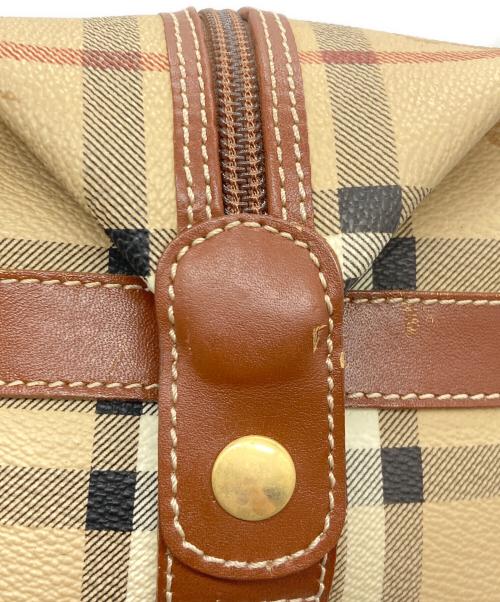 Burberry's（バーバリーズ）Burberry's (バーバリーズ) ノバチェック ハンドバッグ ベージュ×ブラウンの古着・服飾アイテム