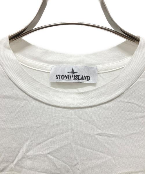 STONE ISLAND（ストーンアイランド）STONE ISLAND (ストーンアイランド) アイコンパッチカットソー ホワイト サイズ:Sの古着・服飾アイテム