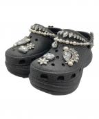 crocsクロックス）の古着「BAE WEDDING GLITTER CLOG BLACK」｜ブラック×シルバー