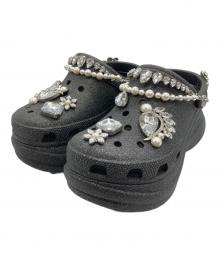 crocs（クロックス）の古着「BAE WEDDING GLITTER CLOG BLACK」｜ブラック×シルバー