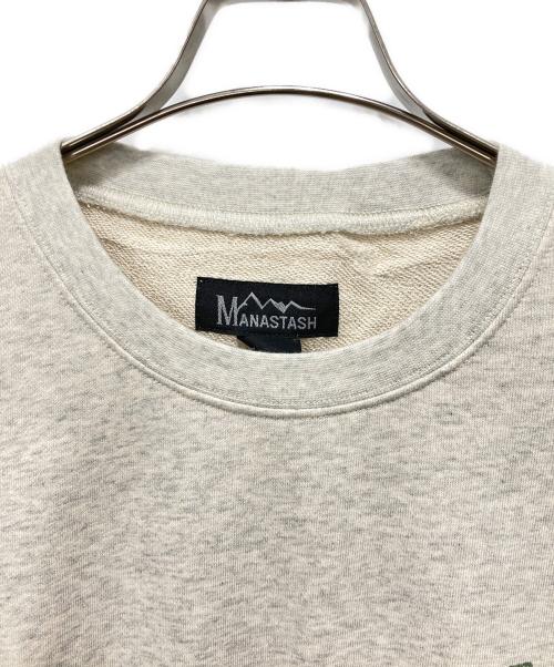 Manastash（マナスタッシュ）Manastash (マナスタッシュ) クルーネックスウェット グレー サイズ:XXLサイズ 未使用品の古着・服飾アイテム