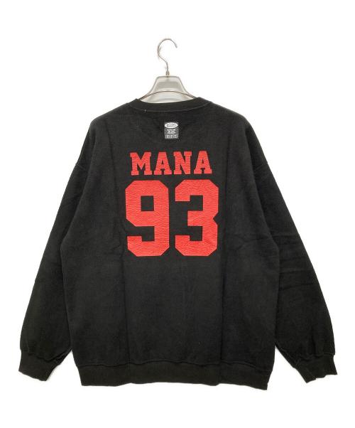 Manastash（マナスタッシュ）Manastash (マナスタッシュ) クルーネックスウェット ブラック サイズ:XXL 未使用品の古着・服飾アイテム