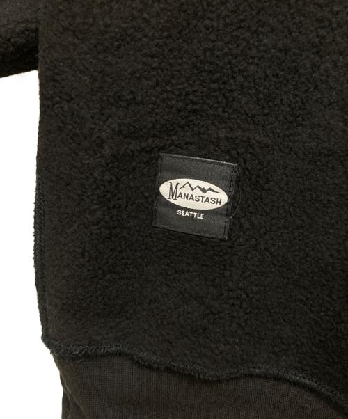 Manastash（マナスタッシュ）Manastash (マナスタッシュ) クルーネックスウェット ブラック サイズ:XXL 未使用品の古着・服飾アイテム