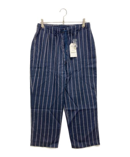 SHIPS any（シップスエニィ）SHIPS any (シップスエニィ) リネンパンツ ネイビー×ホワイト サイズ:XL 未使用品の古着・服飾アイテム