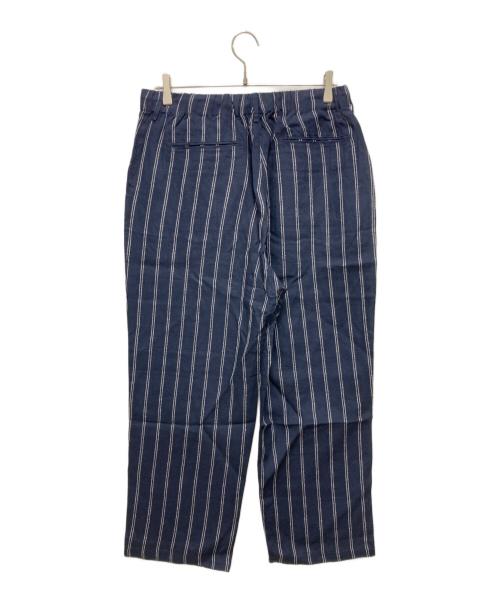 SHIPS any（シップスエニィ）SHIPS any (シップスエニィ) リネンパンツ ネイビー×ホワイト サイズ:XL 未使用品の古着・服飾アイテム