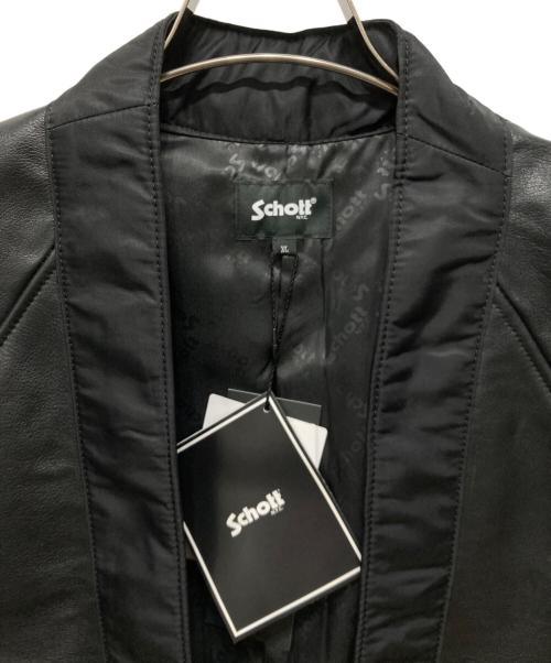 Schott（ショット）Schott (ショット) レザージャケット ブラック サイズ:XL 未使用品の古着・服飾アイテム