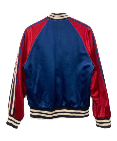 GUCCI（グッチ）GUCCI (グッチ) リバーシブルボンバージャケット レッド×ブルー サイズ:SIZE 50の古着・服飾アイテム