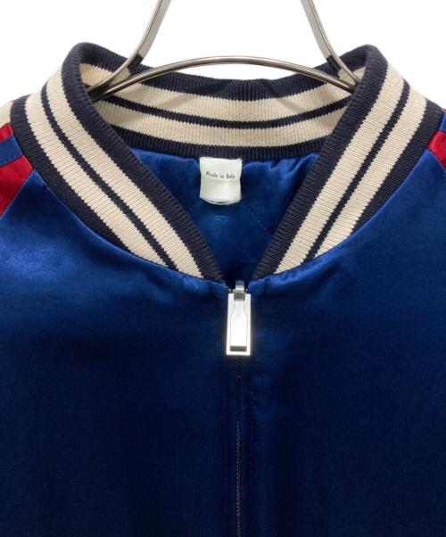 GUCCI（グッチ）GUCCI (グッチ) リバーシブルボンバージャケット レッド×ブルー サイズ:SIZE 50の古着・服飾アイテム